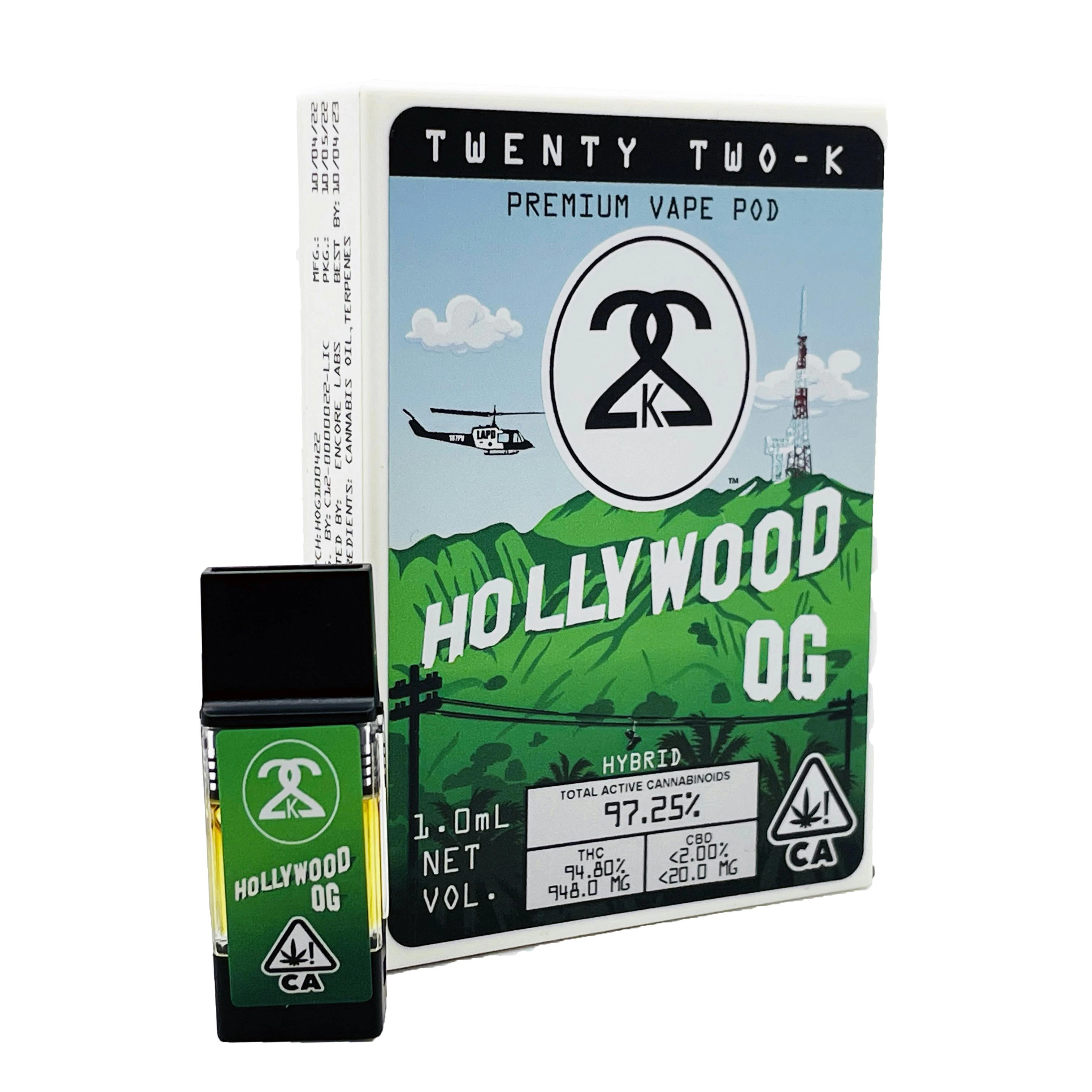22k - HOLLYWOOD OG 1.0ML POD Main Image