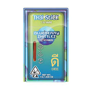 Dee thai - DEE - DISPOSABLE VAPE - 1G - HYBRID - BLUEBERRY ZKITTLES, NATURA
