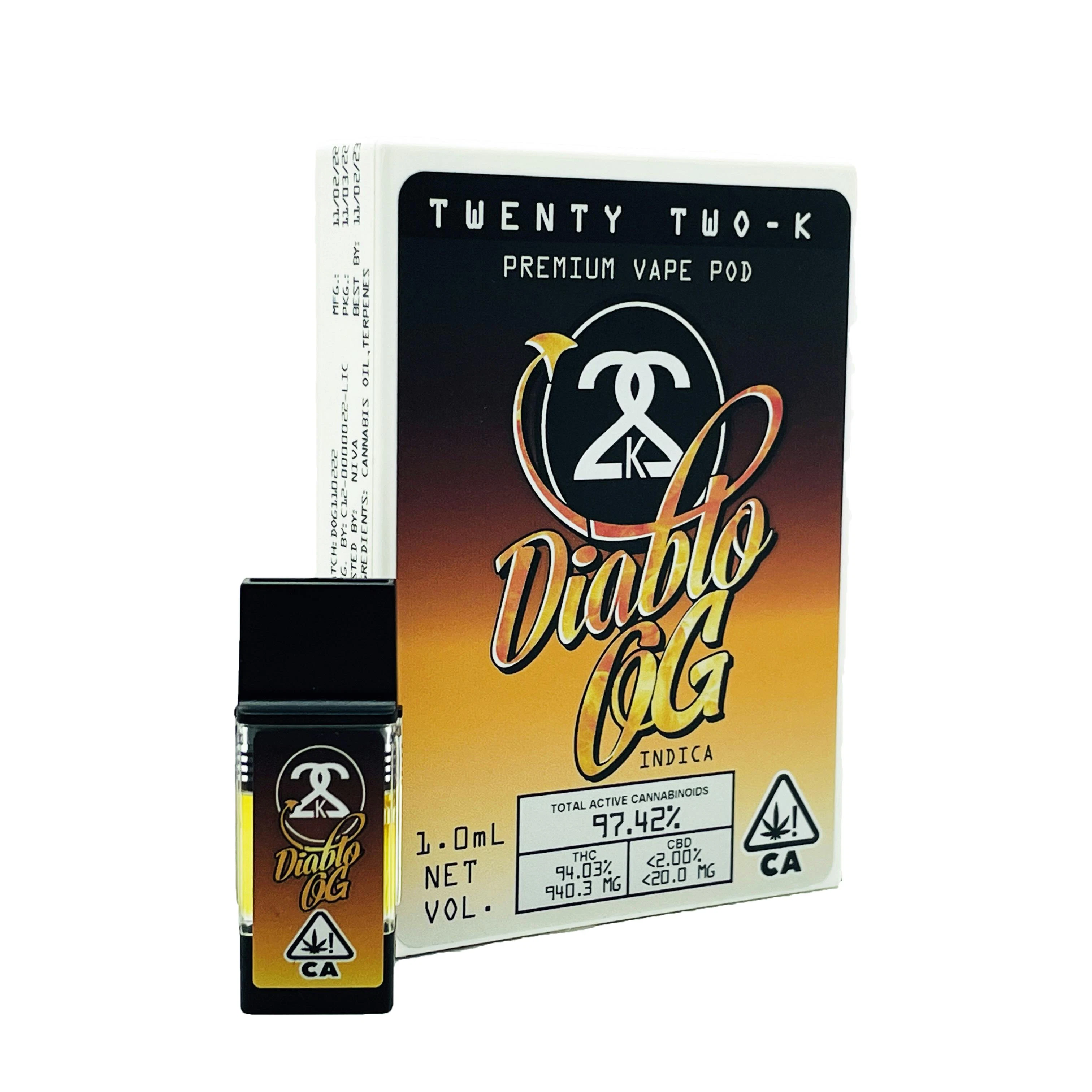 22k - DIABLO OG 1.0ML POD Main Image