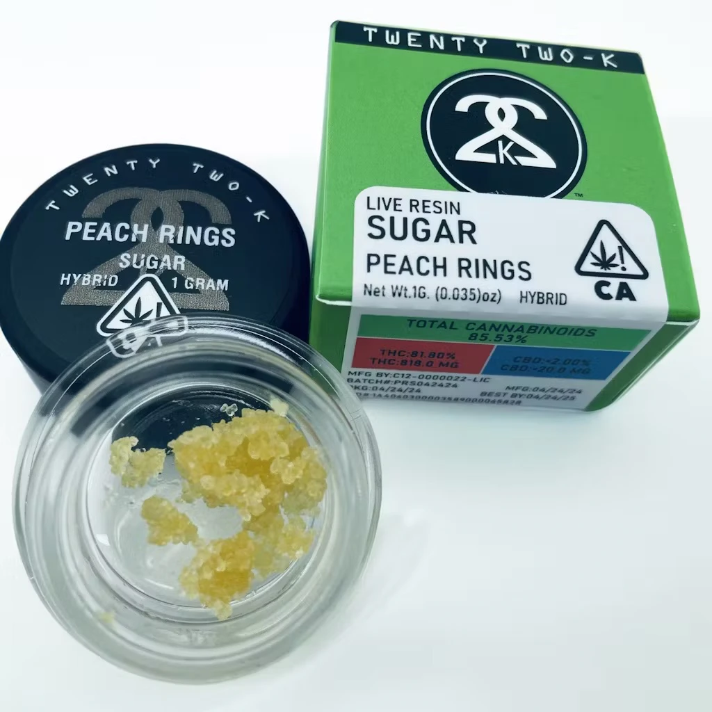 22k - PEACH RINGS LIVE RESIN SUGAR 1G Main Image