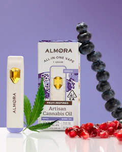 Almora farm - 1.0G AIO: SOLVENTLESS: LIVE ROSIN: PURPLE TRAINWRECK [H]