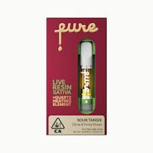 Pure - PURE LIVE RESIN | QUARTZ | CART. 1G | SOUR TANGIE | SATIVA