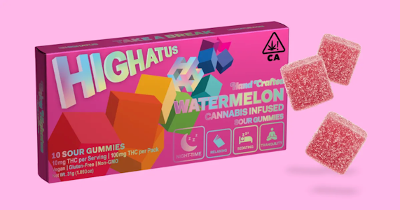 Highatus - SOUR GUMMIES 10PK - WATERMELON