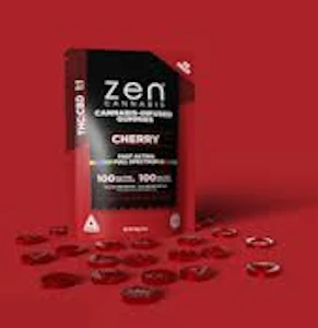 Zen - GUMMY - ZEN - 1:1 CHERRY 100/100MG