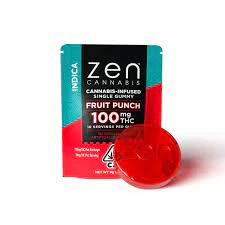 Zen - GUMMY - ZEN - INDICA FRUIT PUNCH 100MG Main Image