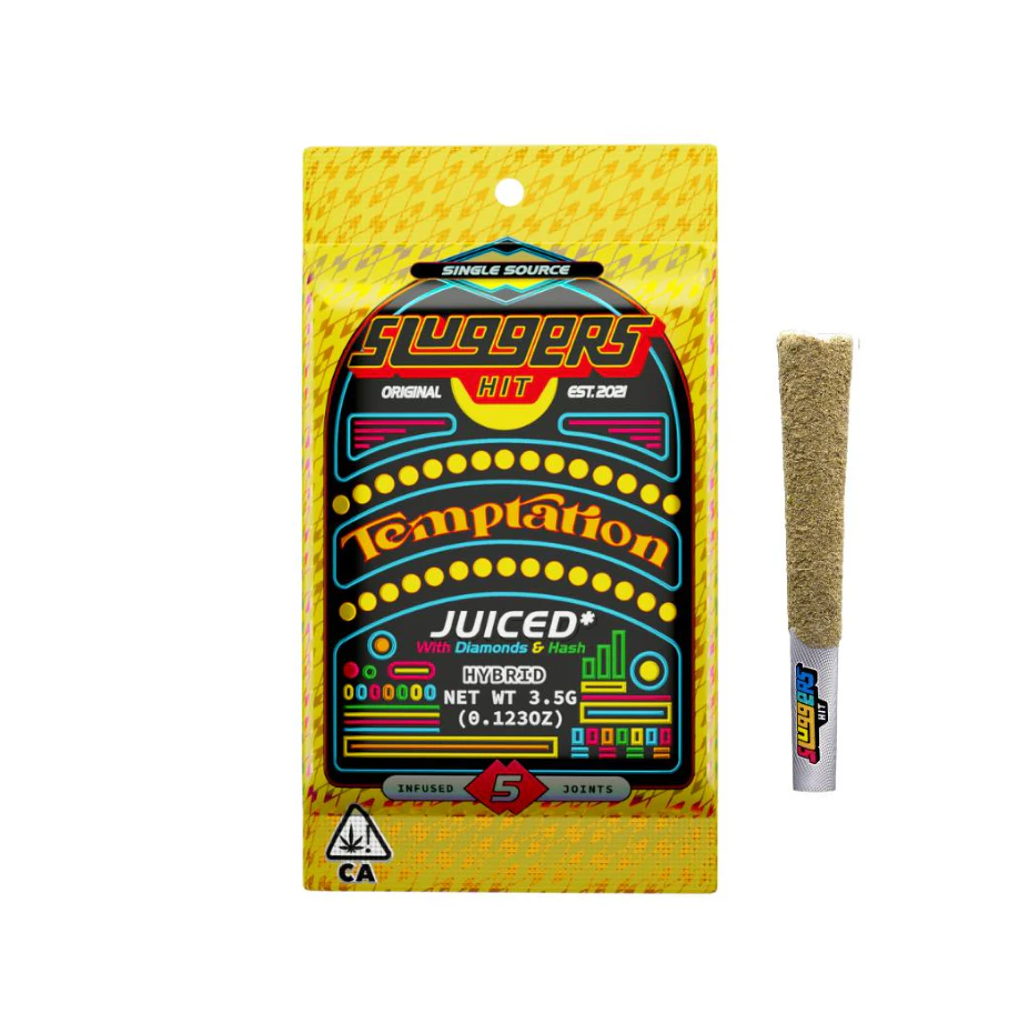 Sluggers - SLUGGERS | TEMPTATION-INFUSED 0.7G 5PK PREROLLS Main Image