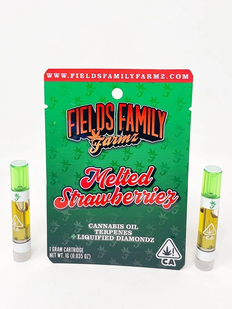 Fields family farmz - MELTED STRAWBERRIEZ - 1G VAPE CART Main Image