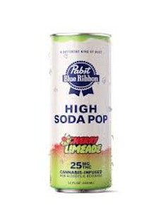 Pabst blue ribbon - HIGH SODA CHERRY LIMEADE 25MG SINGLE CAN