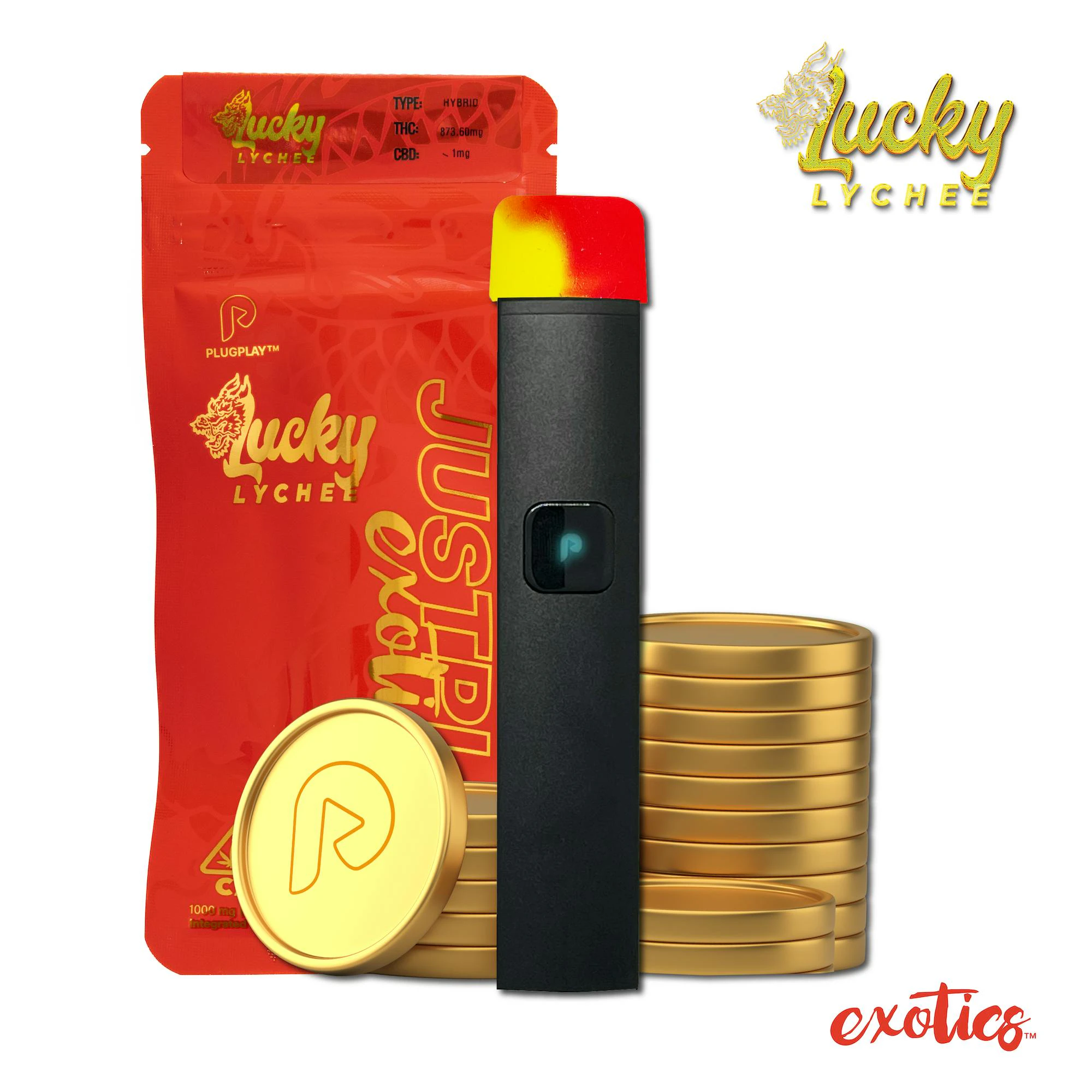 Plugplay - JUSTPLAY EXOTIC LUCKY LYCHEE 1G Main Image