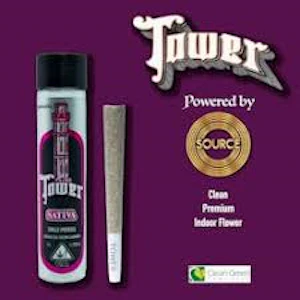 Source - SOURCE PREROLL TOWER 1G SATIVA NIGERIAN SILK 1PK