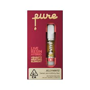 Pure - PURE LIVE RESIN| QUARTZ | CART. 1G | JELLY MINTZ | HYBRID