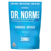 DR. NORM'S- 100MG CHOCOLATE CHIP 20MG COOKIES (5 COOKIES)