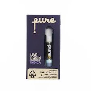 Pure - PURE LIVE ROSIN | QUARTZ | CART. 1G | GARLIC SCOUT | INDICA