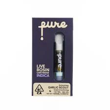 Pure - PURE LIVE ROSIN | QUARTZ | CART. 1G | GARLIC SCOUT | INDICA Main Image