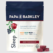 100MG CBD/ 100MG THC/ 100MG CBN GUMMY PACK: SLEEP RELEAF: BERRY POMEGRANATE