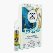 22k - 22K - MENDO BREATH - LIVE RESIN 1.0ML CART Main Image