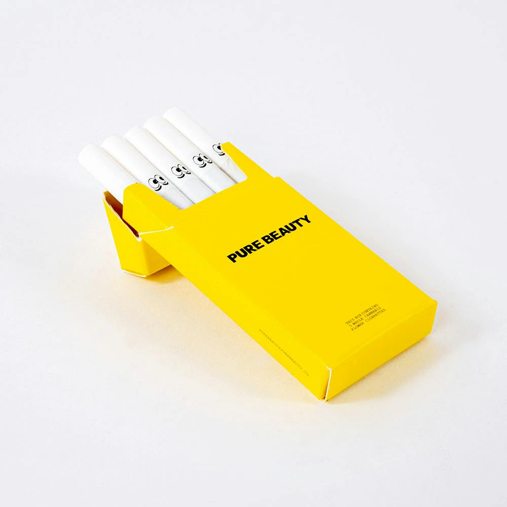 Pure beauty - PURE BEAUTY CANNABIS CIGARETTES 5PK YELLOW BOX SATIVA Main Image