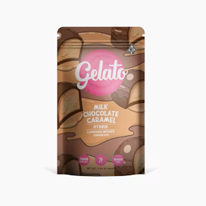 Gelato - 100MG HYRBID MILK CHOCOLATE CARAMEL 10PC