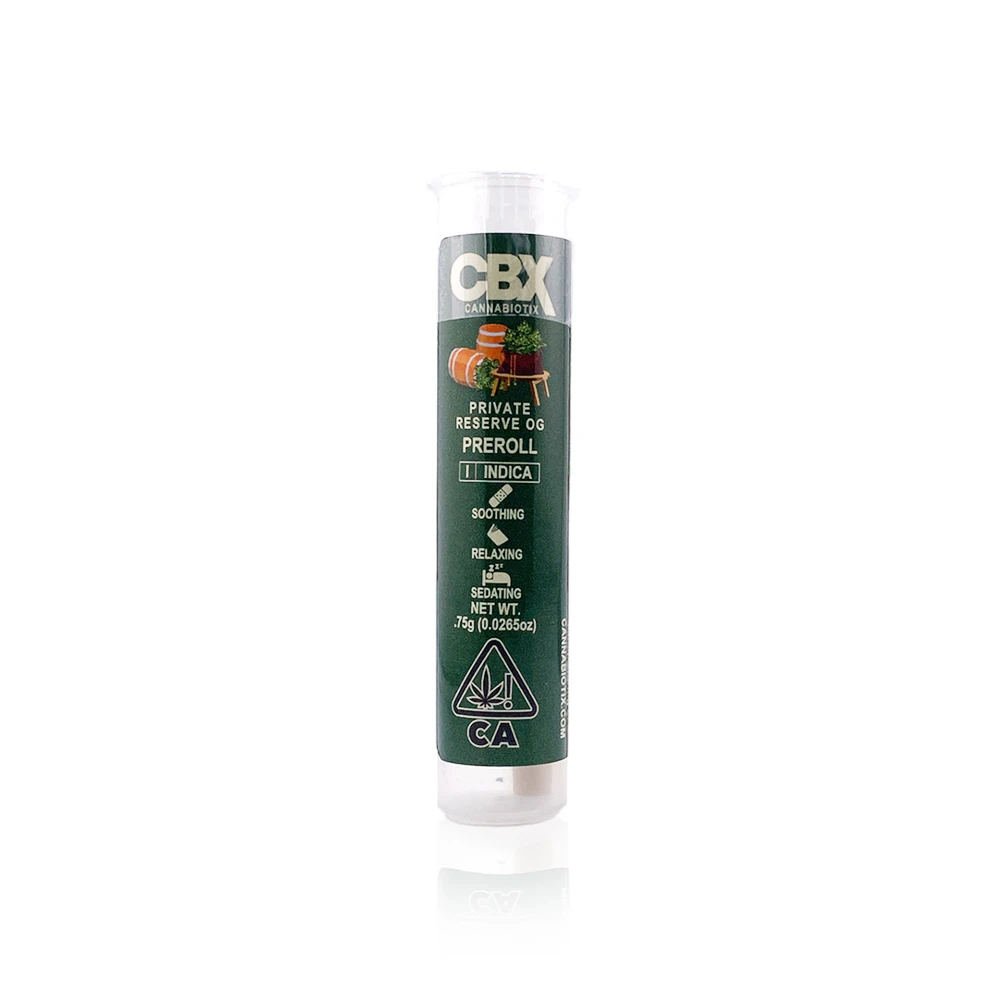 Cbx - CBX - PRIVATE RESERVE OG - .75G PRE-ROLL Main Image
