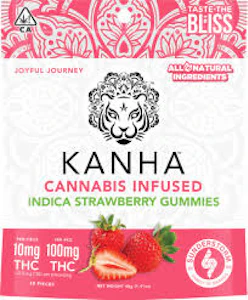 Kahna - KE - THC - CLASSIC INDICA STRAWBERRY 100MG (10 MG/EACH)