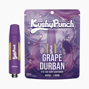 Kushy punch - KUSHY PUNCH | GRAPE DURBAN - CARTRIDGE 1G