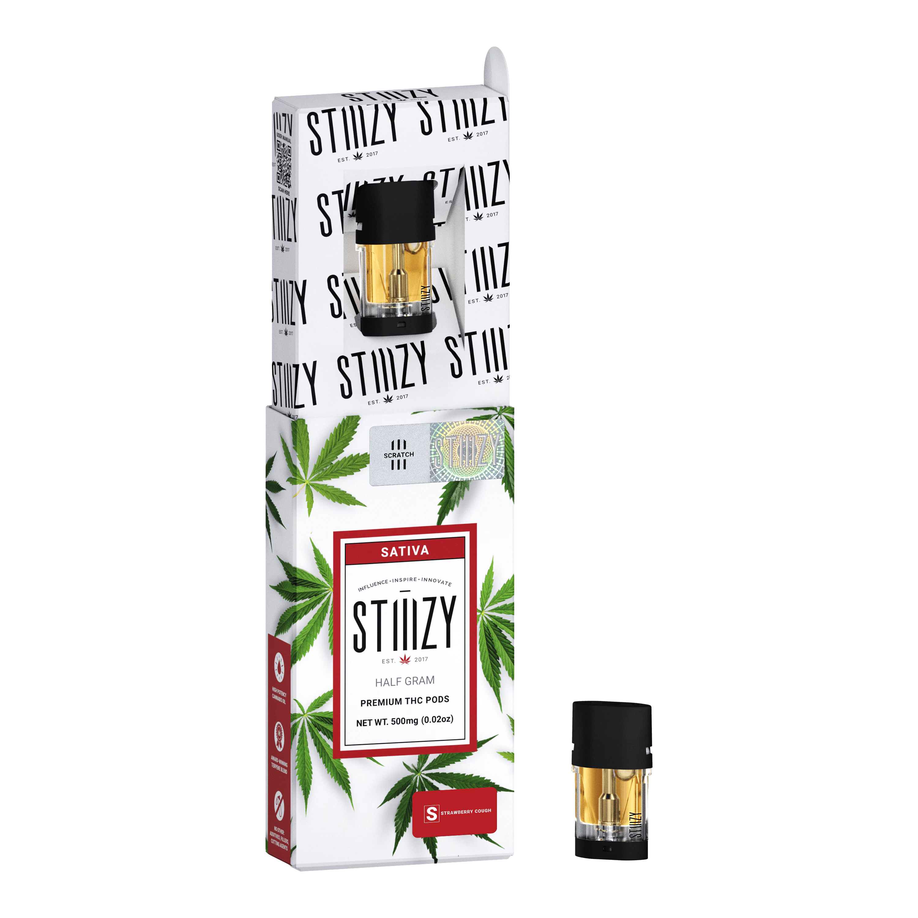 Stiiizy - STIIIZY - STRAWBERRY COUGH POD - 0.5G Main Image