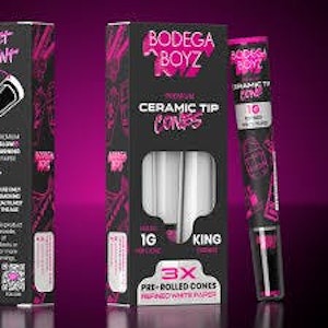 Bodega boyz - CERAMIC TIP CONE - 3PK WHITE PAPER