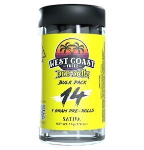 West coast treez - 1G - 14 COUNT - SATIVA - HOLLYWOOD HAZE