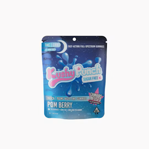 Kushy punch - INDICA POM BERRY GUMMY 100MG THC - 50MG CBN