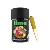 PINEAPPLE EXPRESS LIVE RESIN & HASH INFUSED LIL' LIMES PRE-ROLLS (5PK) (3G)
