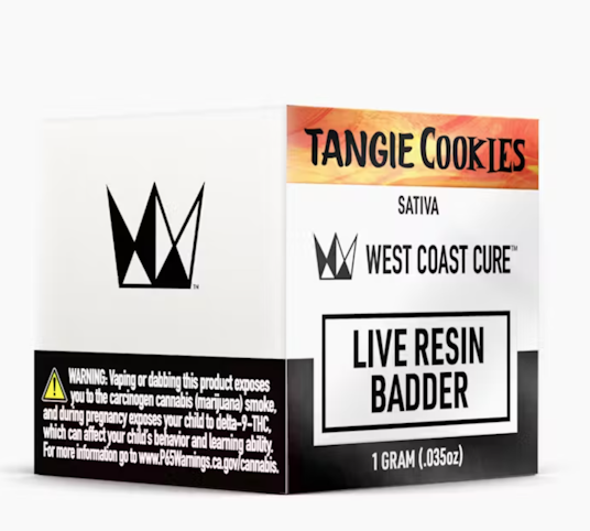 West coast cure - TANGIE COOKIES - LIVE RESIN BADDER