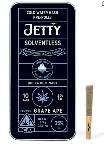 Jetty - GRAPE APE SOLVENTLESS 10 PACK
