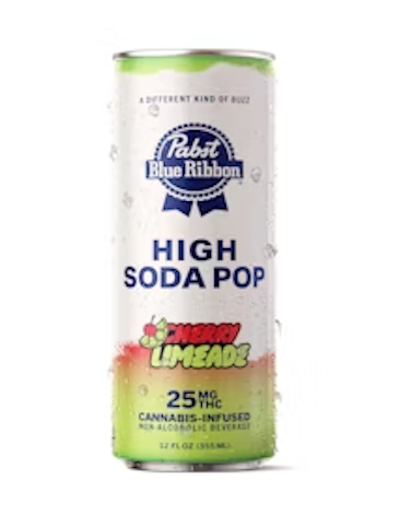 Pabst blue ribbon - CHERRY LIMEADE HIGH SODA POP 25MG