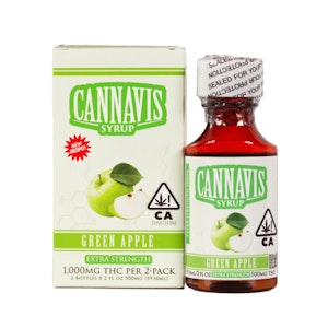 Cannavis - GREEN APPLE SYRUP (2-PACK) 1000MG