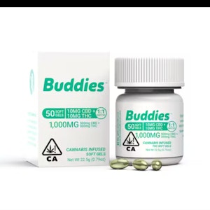 Buddies - THC/CBD 1:1 CAPSULE 50-PACK