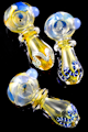 3" Color Changing Multicolor Striped Glass Pipe