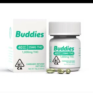 Buddies - 25MG THC CAPSULES 40-PACK