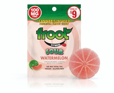 Froot - WATERMELON SOUR GUMMY  100MG SINGLE