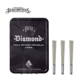 Heavy hitters - GUAVA MELONADE 0.5G DIAMOND INFUSED PREROLL 3-PACK