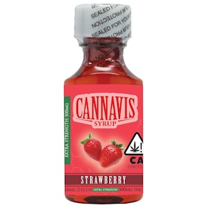 Cannavis - STRAWBERRY EXTRA STRENGTH SYRUP  500MG