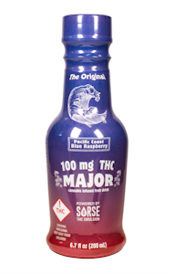 Major - PACIFIC COAST BLUE RASPBERRY 100MG FRUIT DRINK