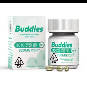 Buddies - 30:1 THC/CBD RATIO CAPSULE 30 PACK