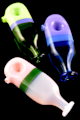 5" Multicolor Neon Flask Glass Pipe