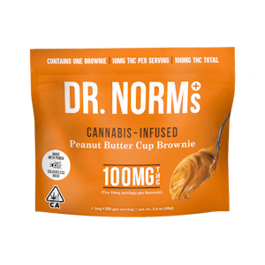 Dr. norm's - PEANUT BUTTER CUP BROWNIE 100MG