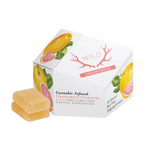 Wyld - GRAPEFRUIT GUMMIES (1:1:1 THC:CBD:CBG)