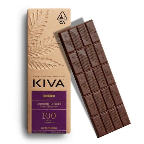 Kiva - BLACKBERRY DARK CHOCOLATE BAR