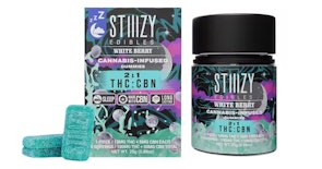 STIIIZY GUMMIES EDIBLE - WHITE BERRY 2:1 THC:CBN 100MG:50MG (10CT)