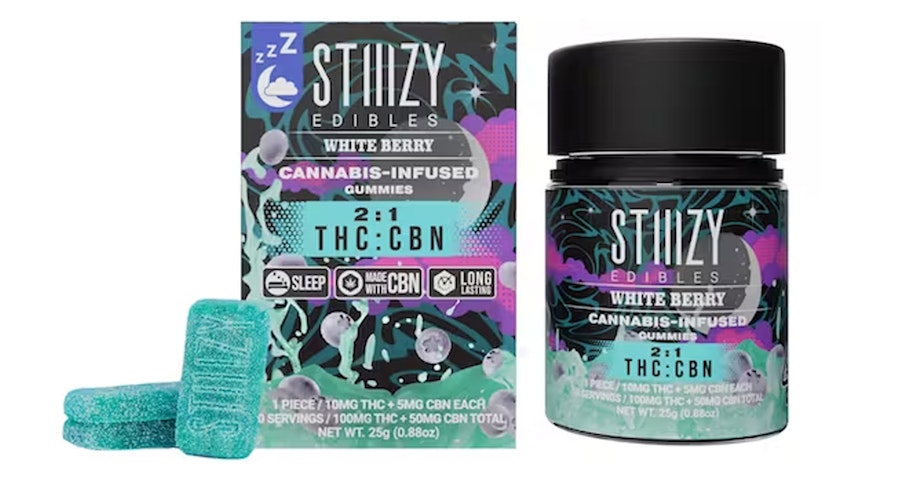 Stiiizy - STIIIZY GUMMIES EDIBLE - WHITE BERRY 2:1 THC:CBN 100MG:50MG (10CT)