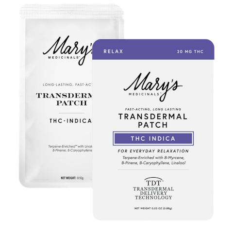 Mary's medicinals - INDICA RELAX TRANSDERMAL PATCH