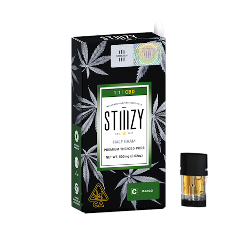 Stiiizy - MANGO 1:1 CBD - 0.5G POD